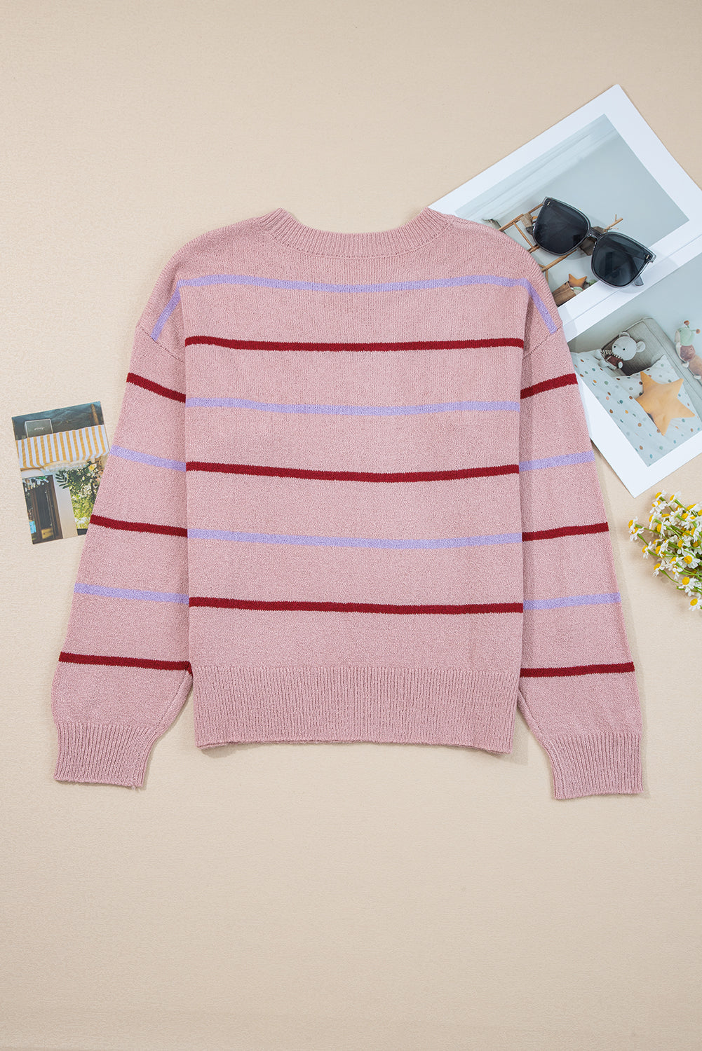 Amyra Edge Drop Shoulder Sweater