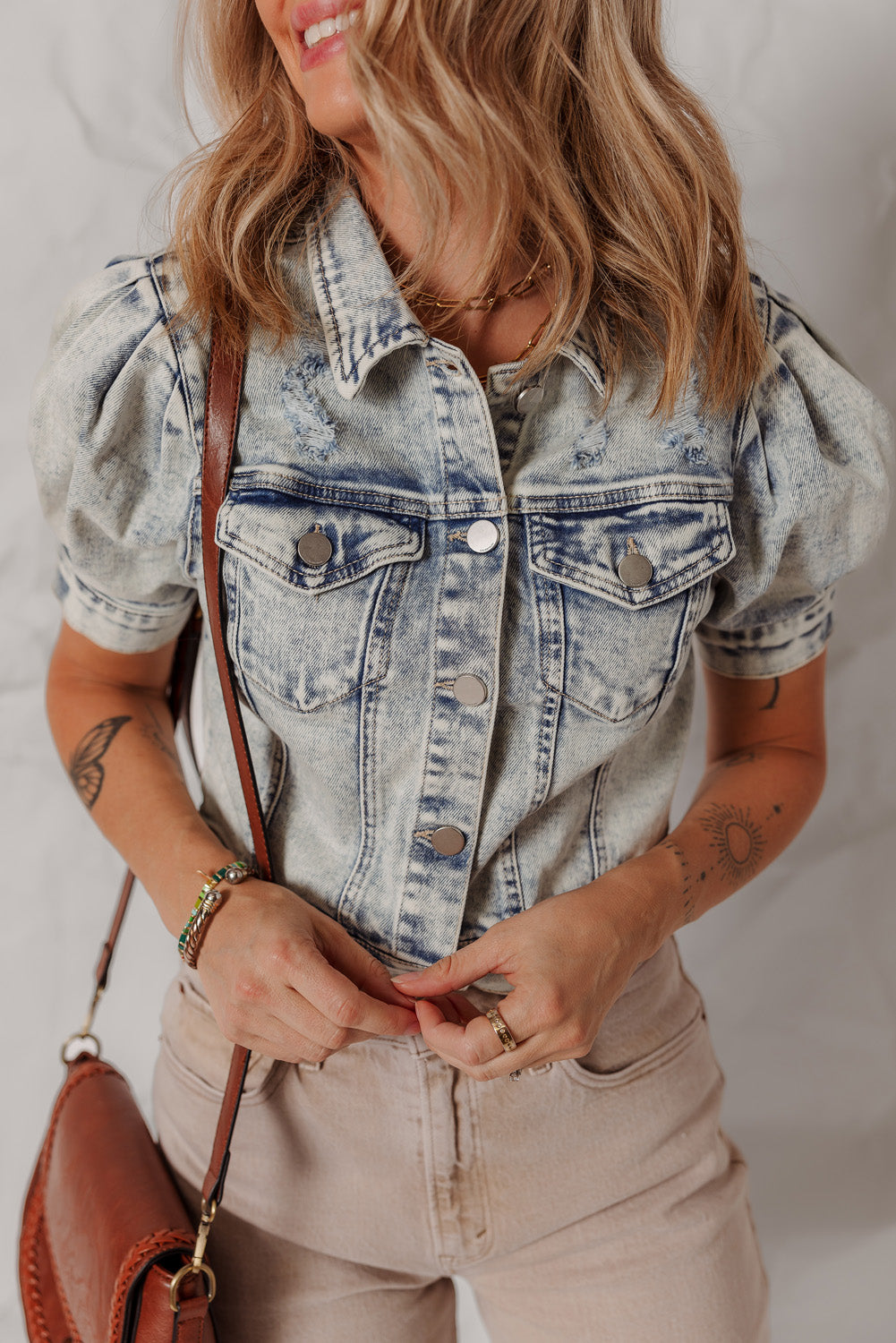 Eleanor Chest Puff Sleeve Jacket