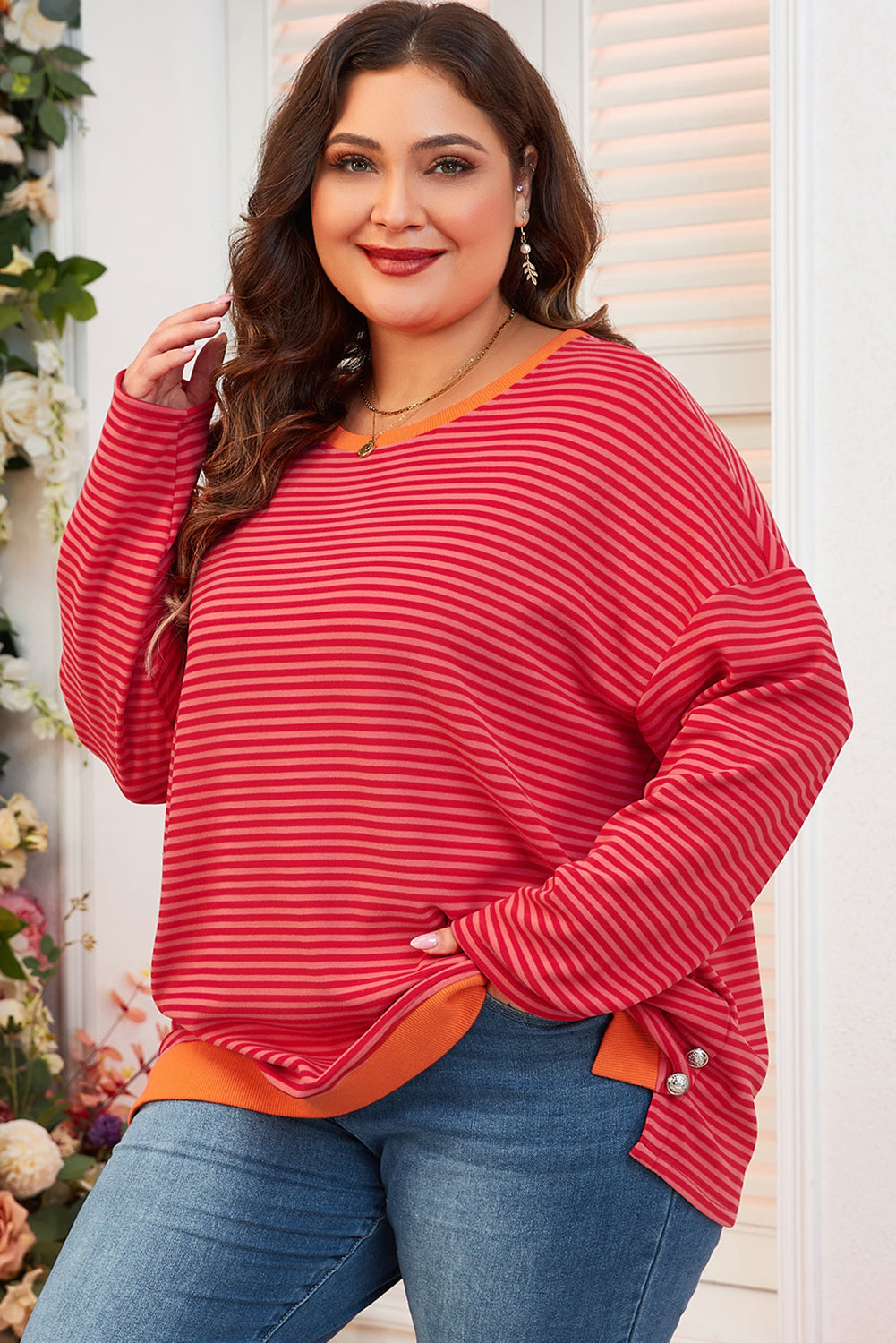 Eliza Sleeve Decor top Long Sleeve PLUS Top