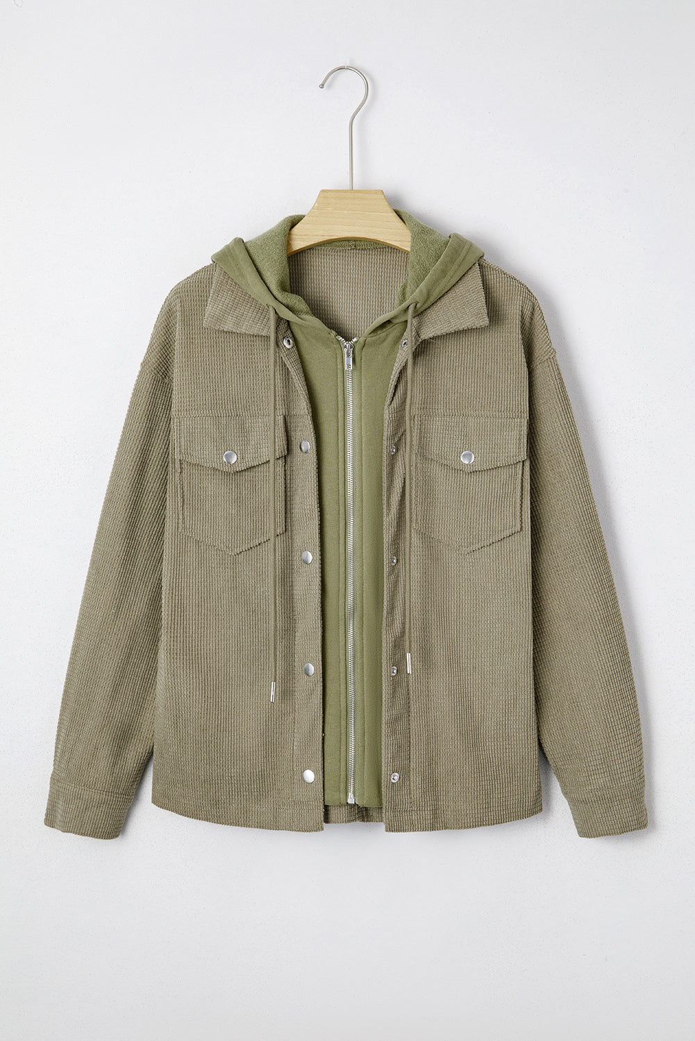 Undine Knit Textured Hooded Jacket