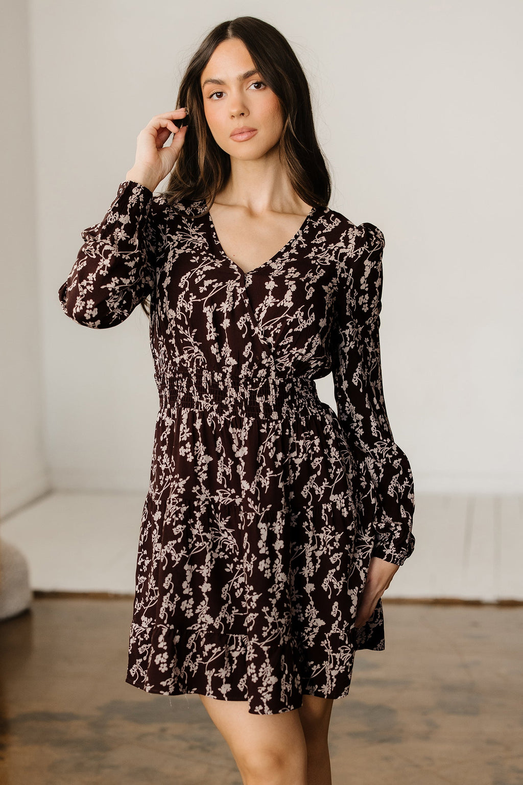 Serenity Waist Flared Mini Dress