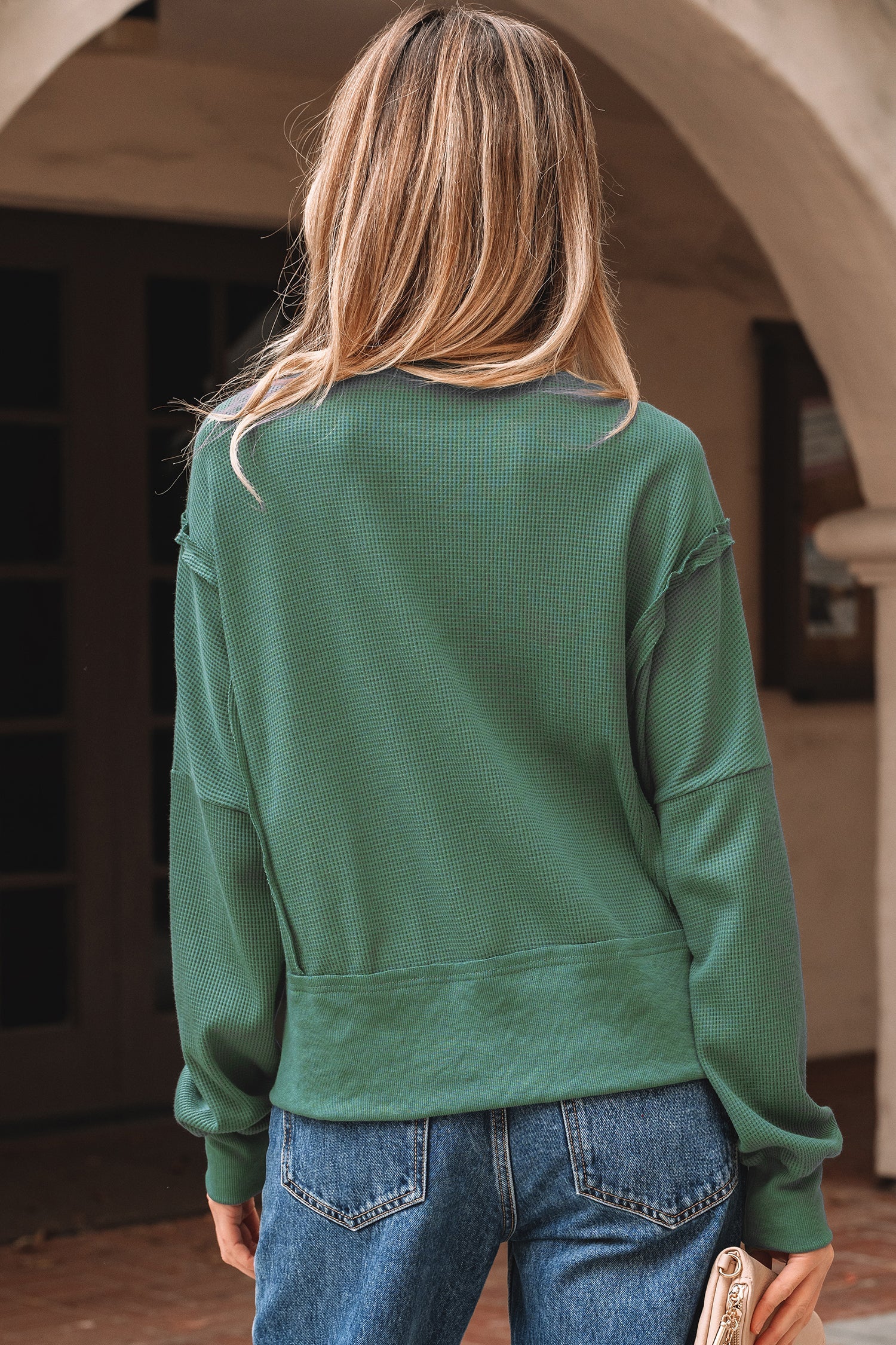 Noah Ribbed Drop Shoulder Sweatshirt