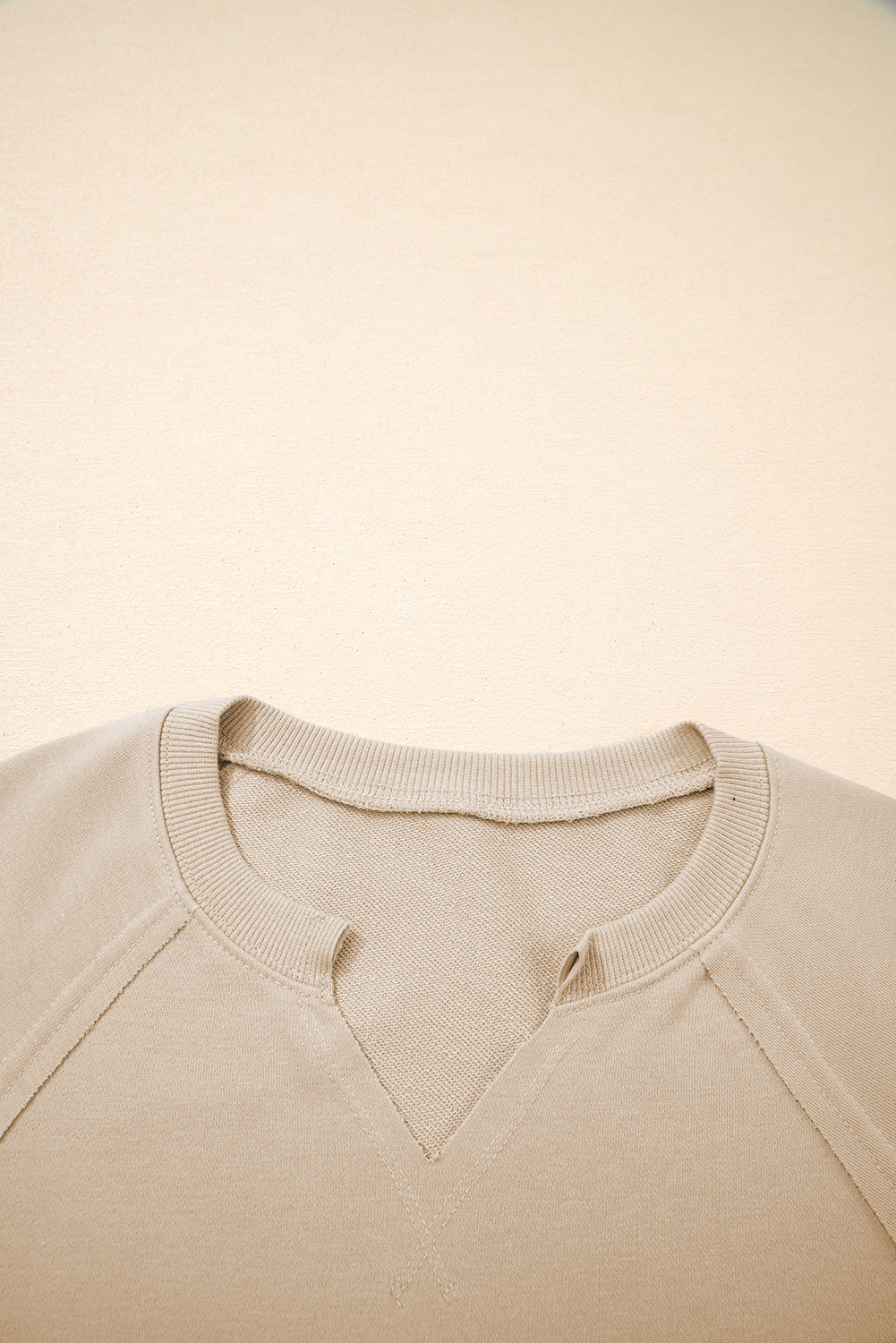 Ashley Sleeve Side Slit Sweatshirt