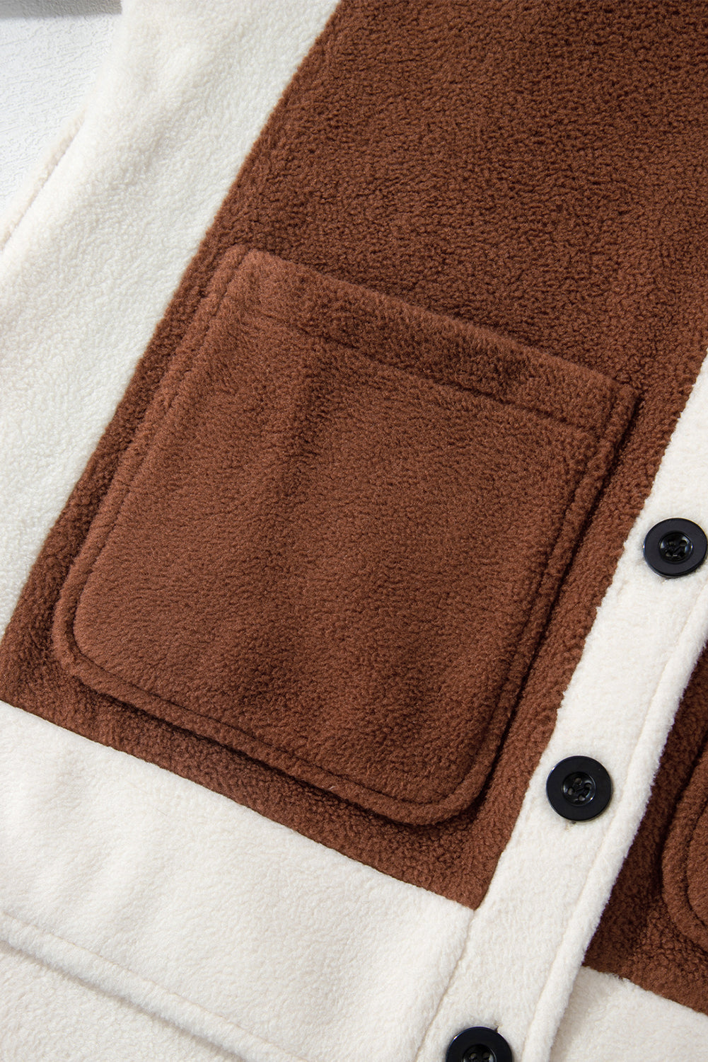 Alia Patchwork Down Fleece Shacket