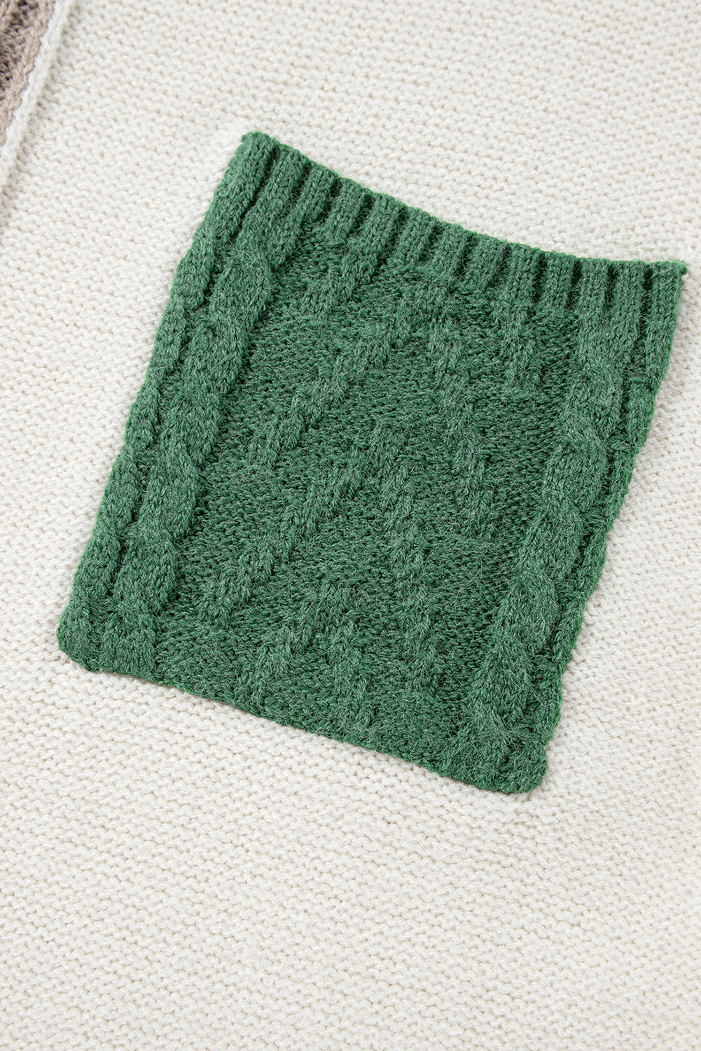 Evelyn Patched Drop Shoulder Sweater