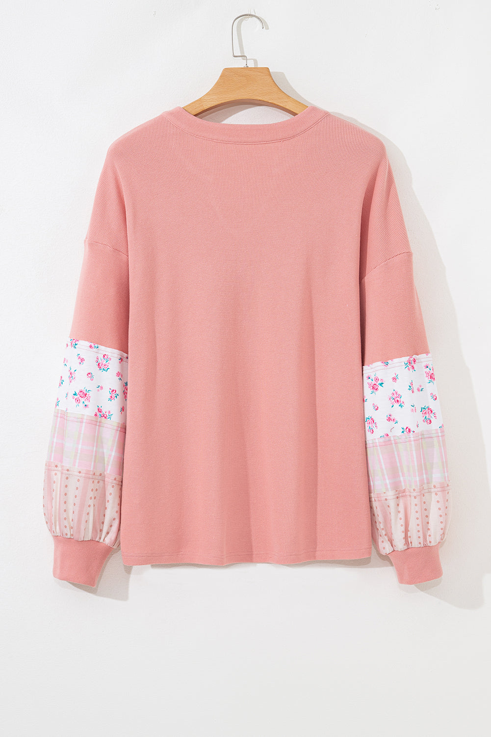 Soraya Waffle Knit Notched PLUS Top