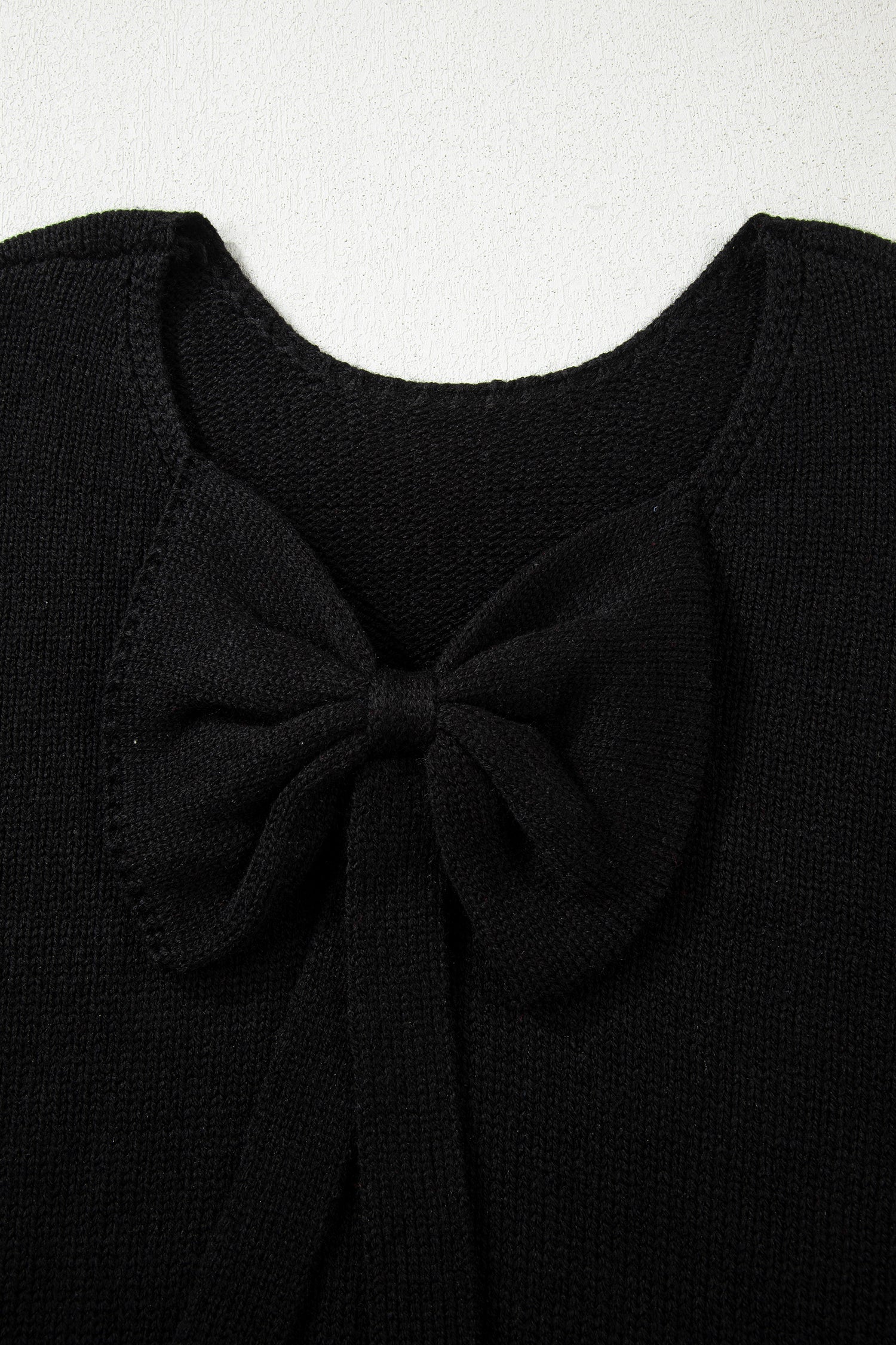 Faye Backless Bubble Sleeve Sweater