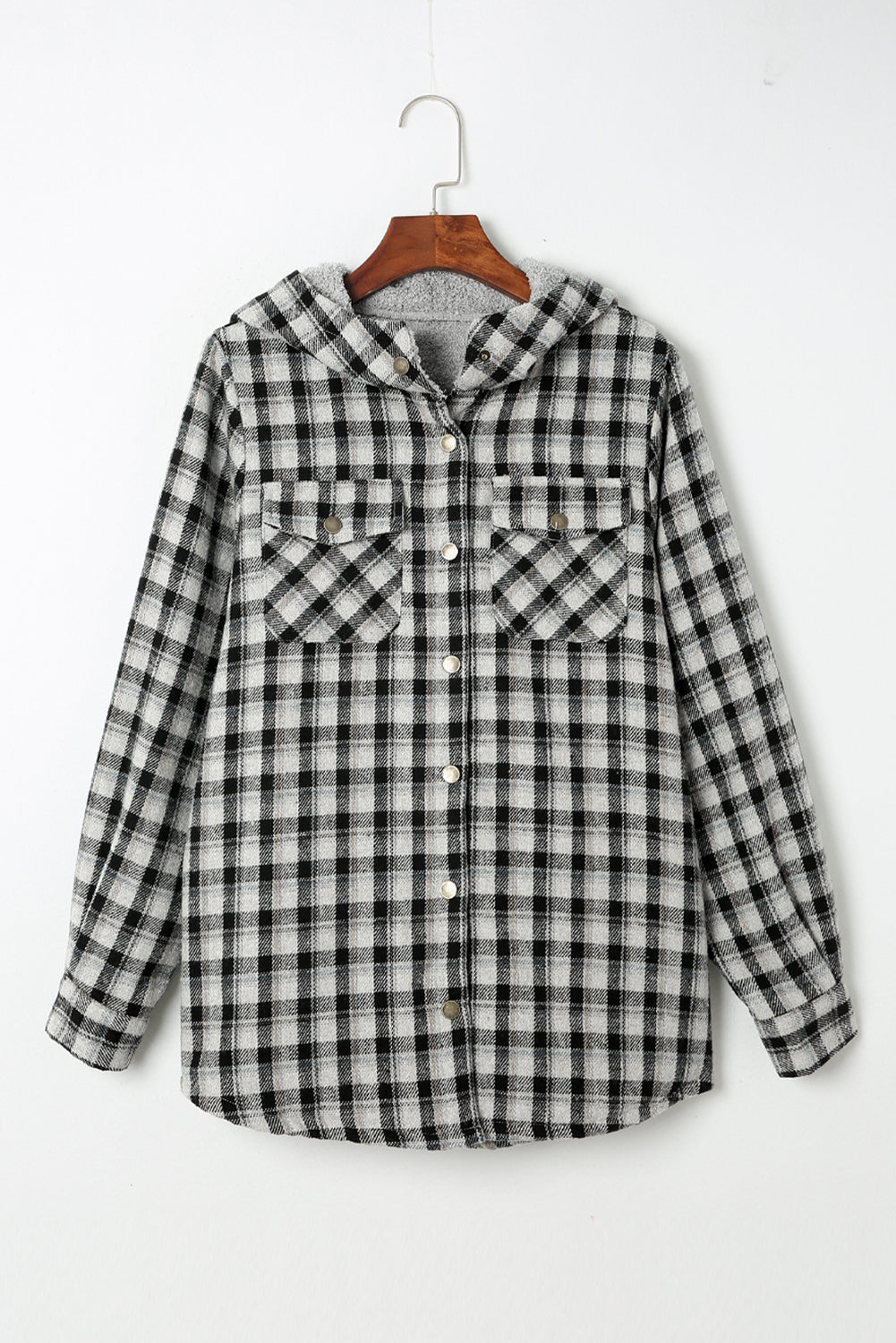 Evelyn Sherpa Lined Hooded Shacket