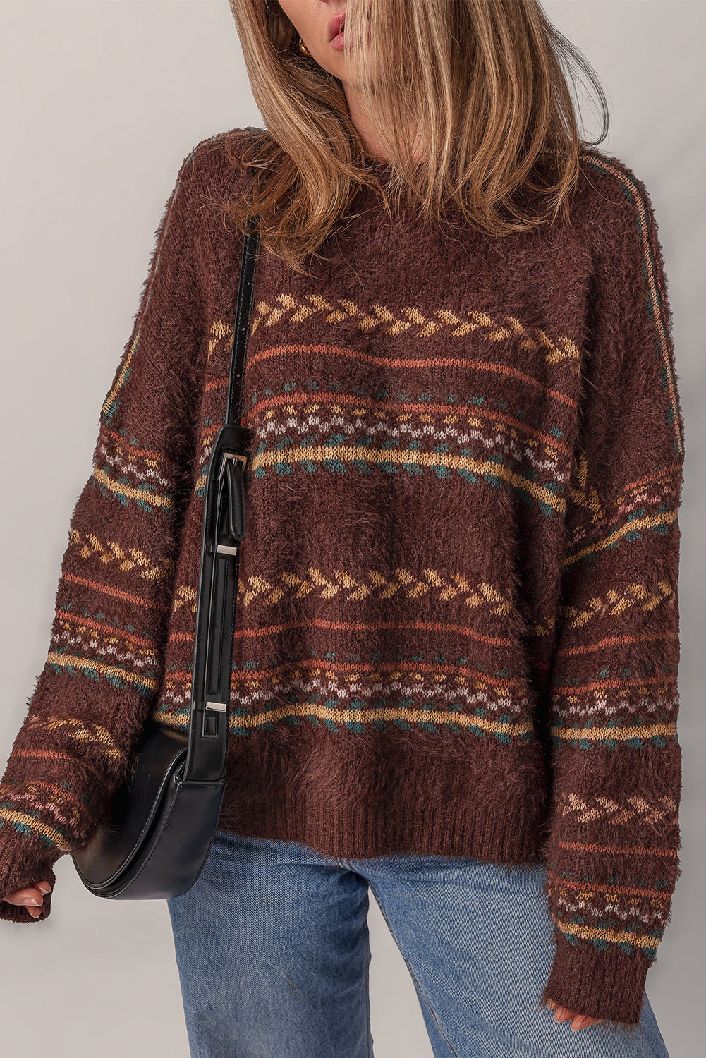 Madison Knitted Drop Shoulder Sweater