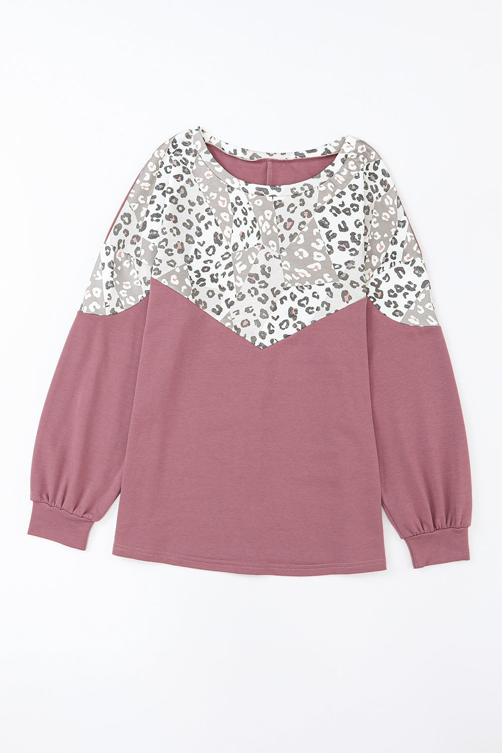 Leopard Animal Print Patchwork PLUS Top