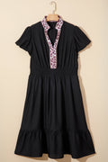 Ana Smocked Waist Ruffled PLUS Dress