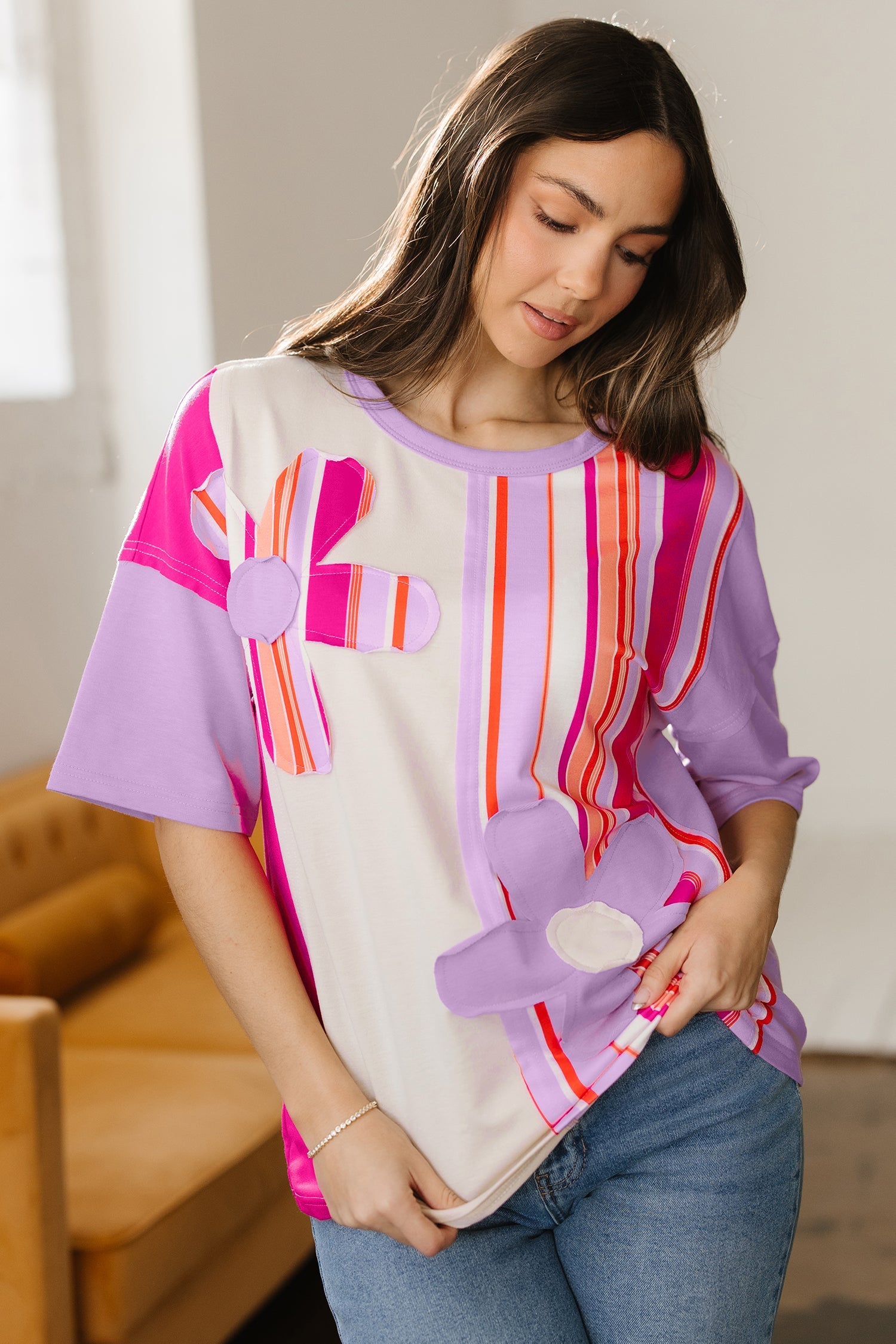Kallie Half Sleeve Loose Top