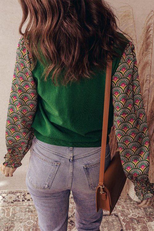 Amari Cuff Puff Sleeve Sweater