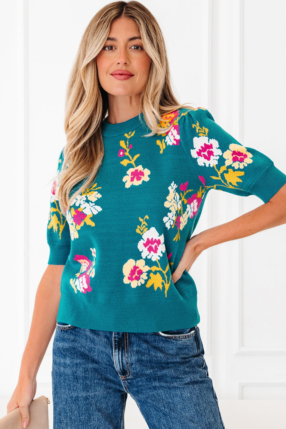 Joelle Sleeve Knitted Top