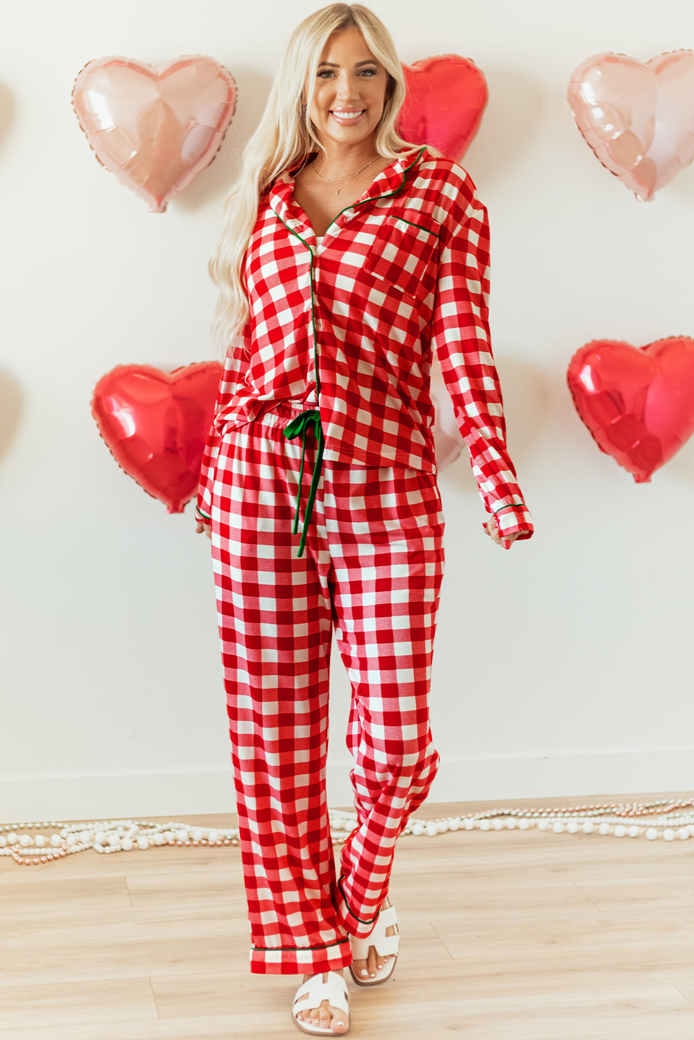 Estrella Christmas Plaid Print Shirt