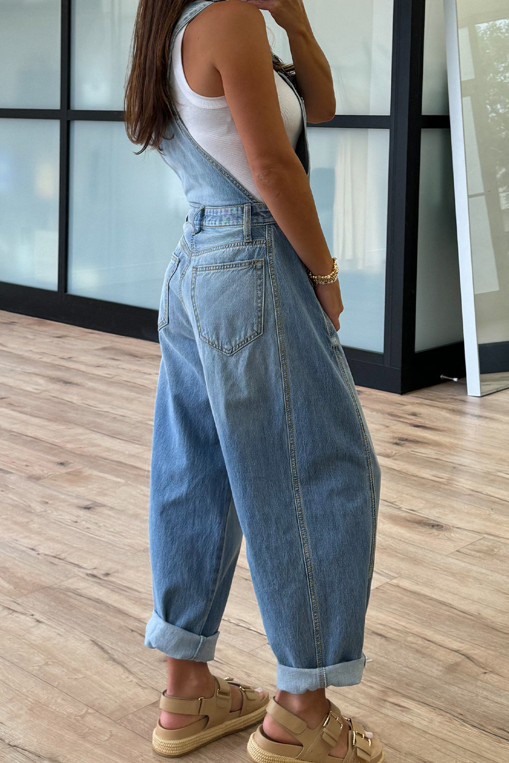 Brooklyn adjustable Buckle Barrel Overalls
