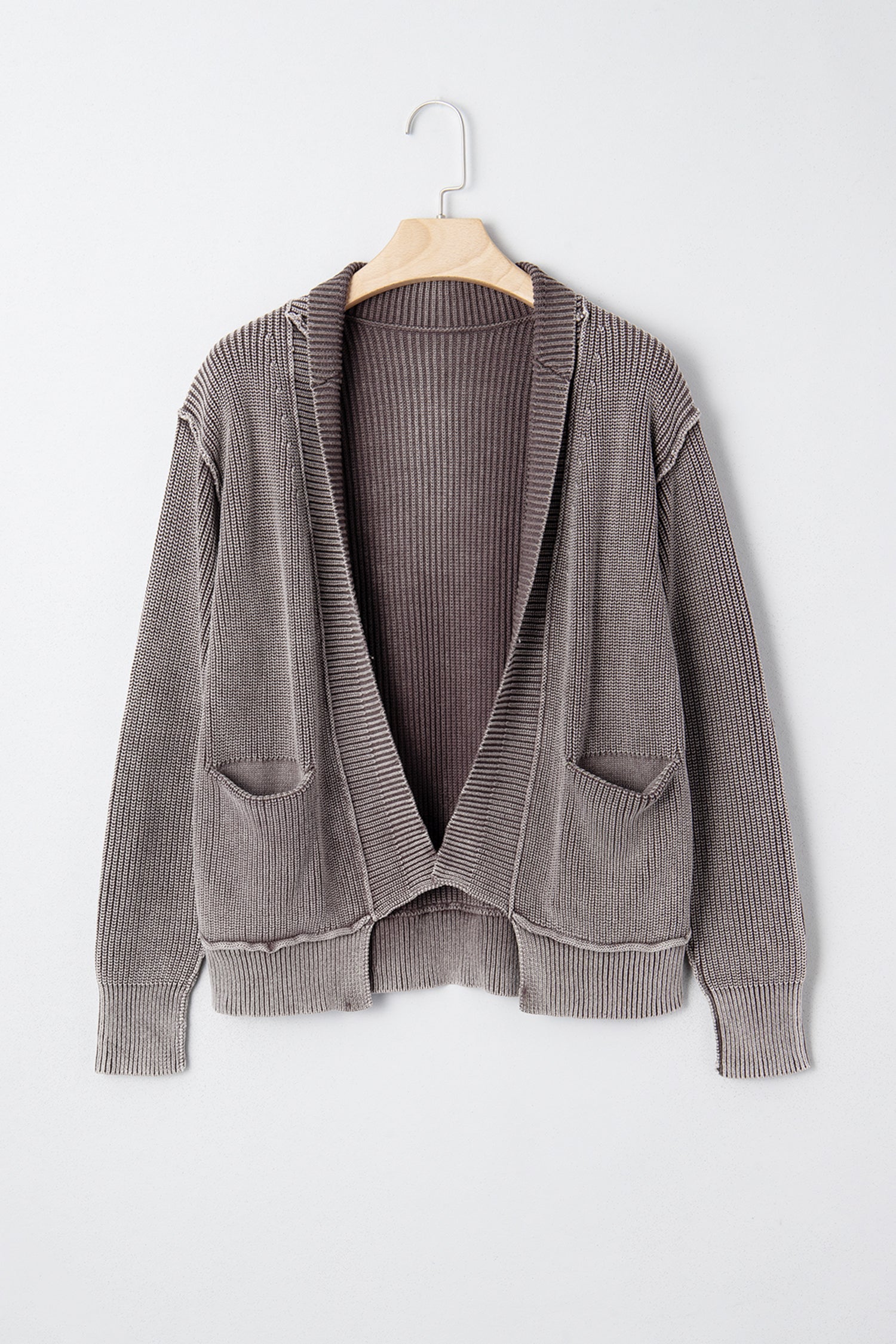 Sunny Patchwork Knit Open Sweater