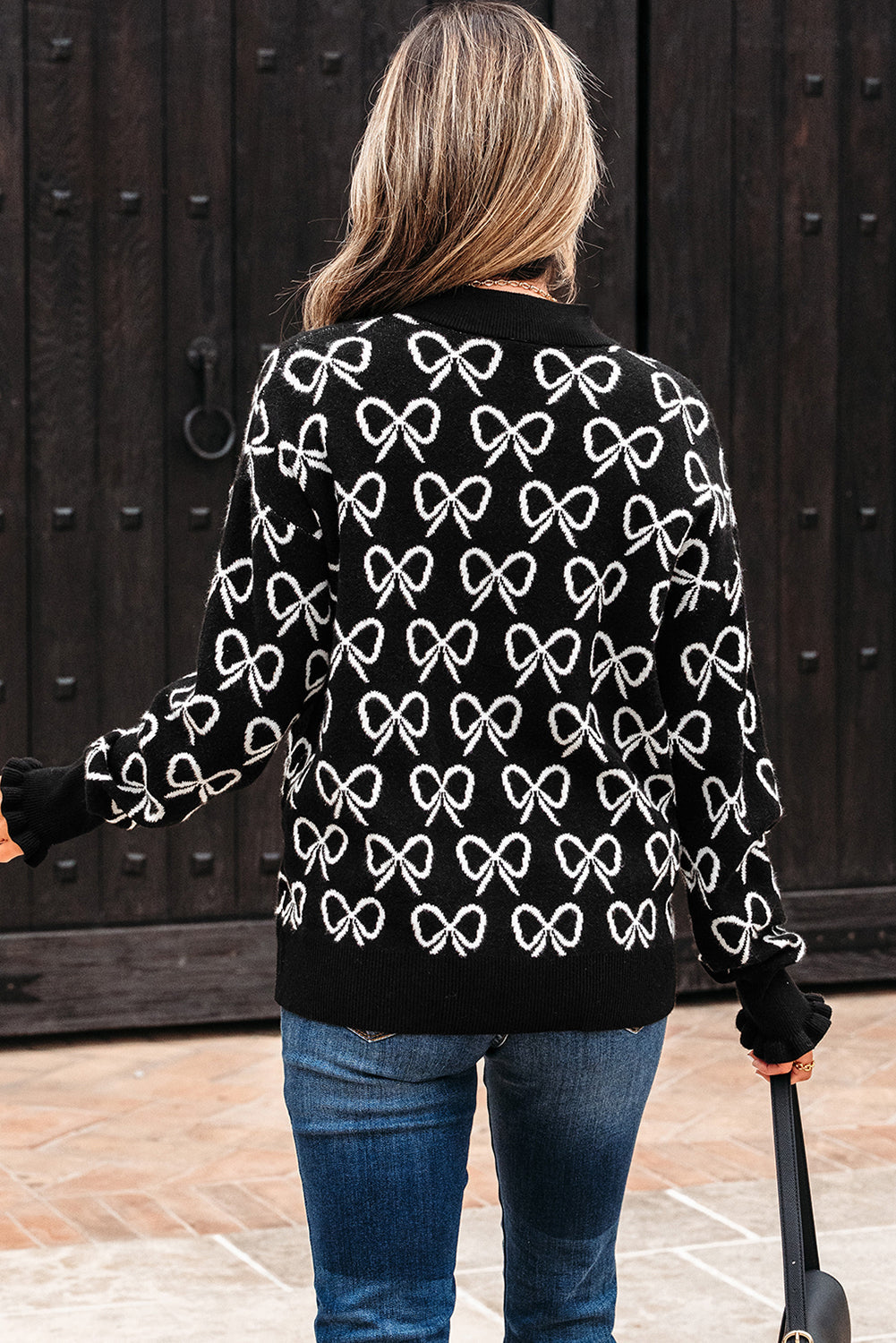Elizabeth Shoulder Zipped Collar Sweater