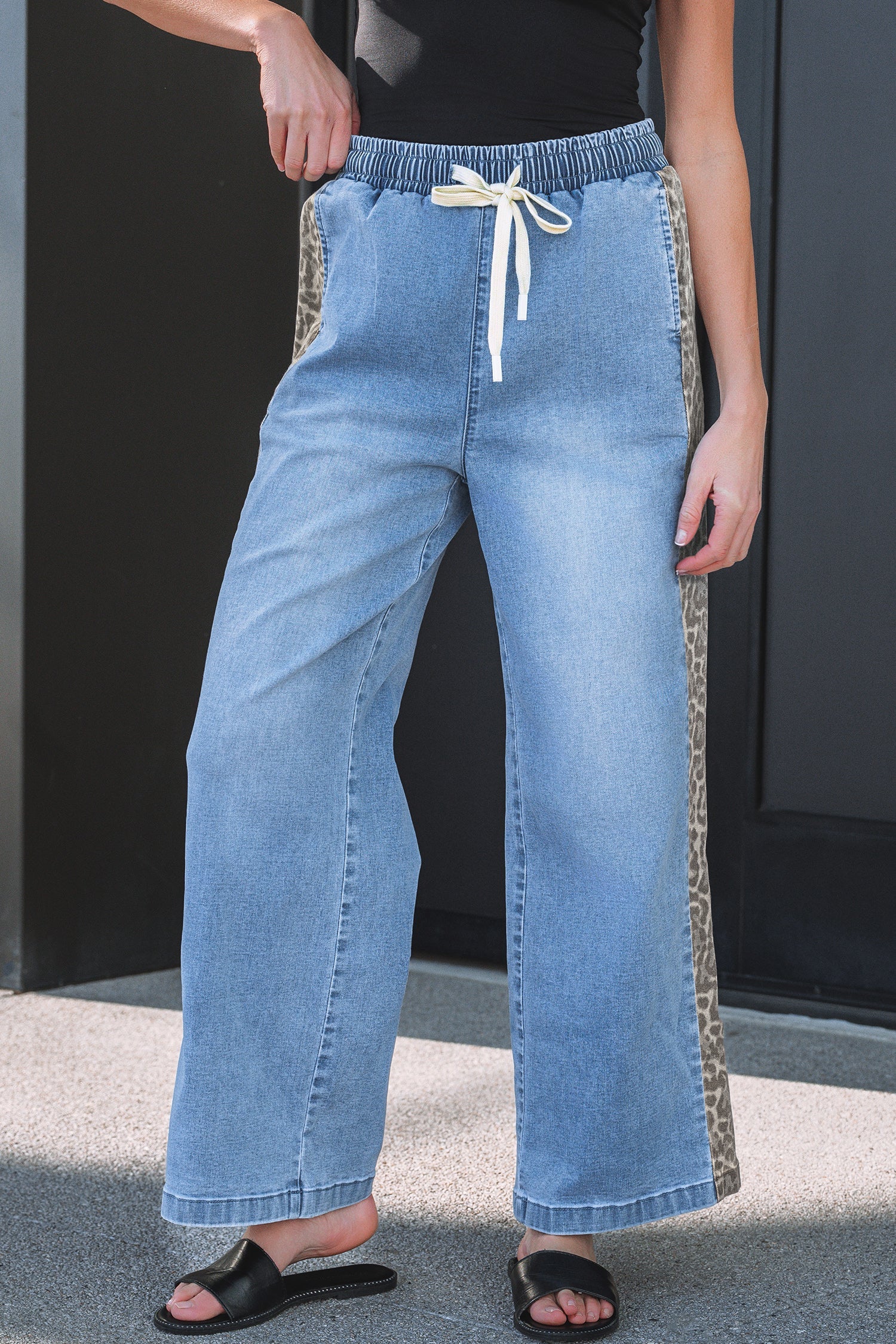 Avianna Panel Wide Leg Jeans