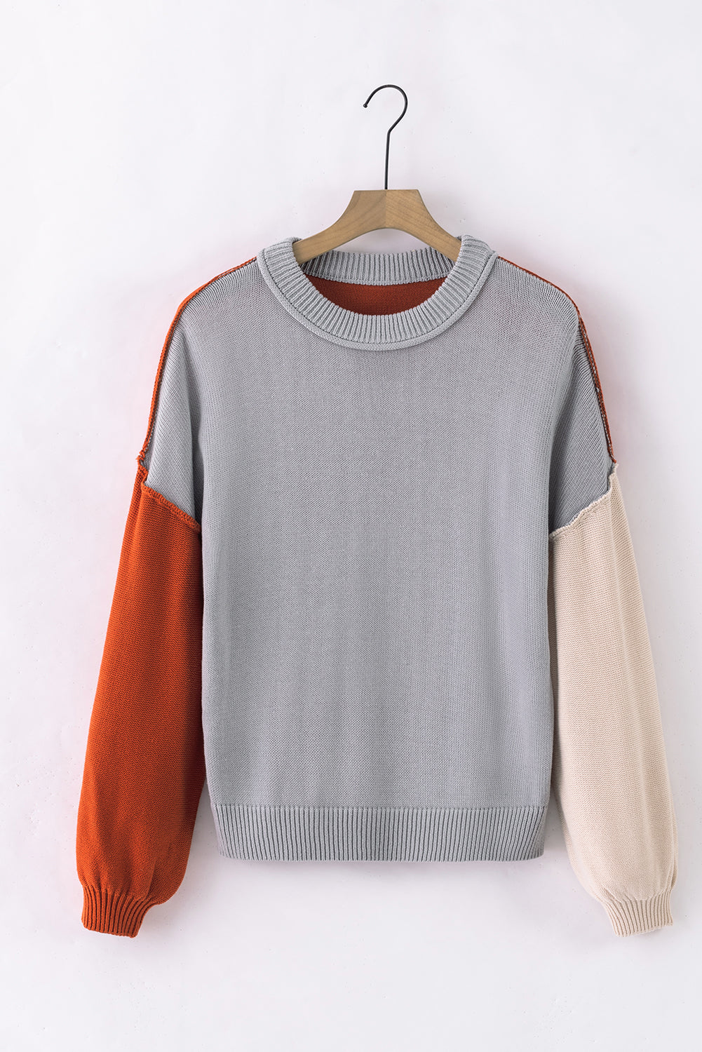 Alejandra Sleeve Ribbed Trim Sweater