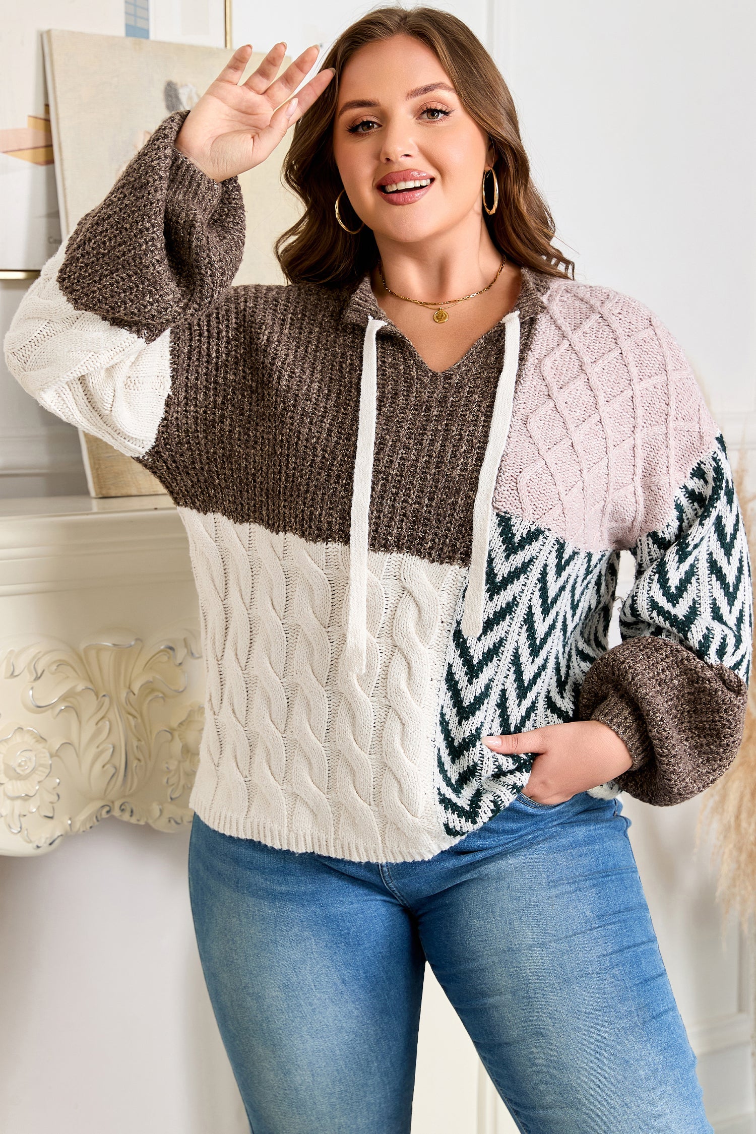 Rivka Back Loose Fit PLUS Sweater