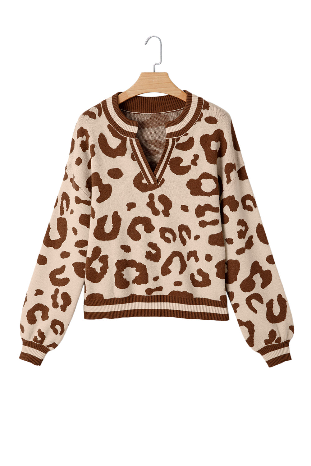 June Printed Knit Casual Sweater