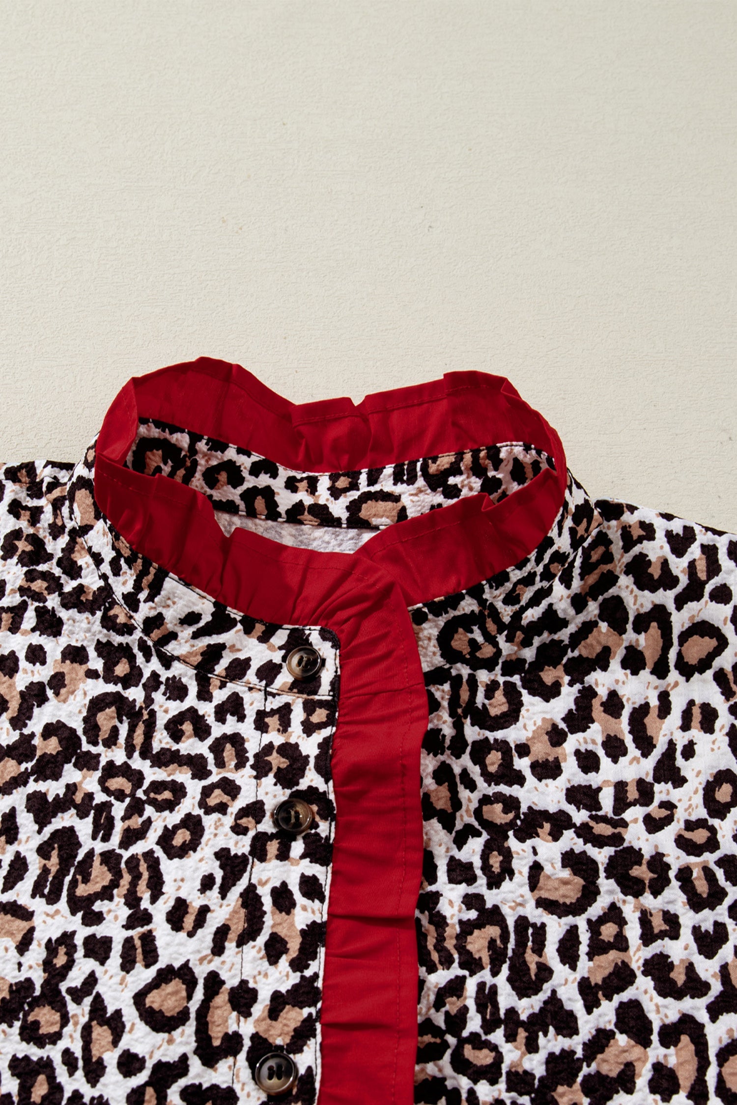 Laura Contrast Frilled Trimmed Shirt
