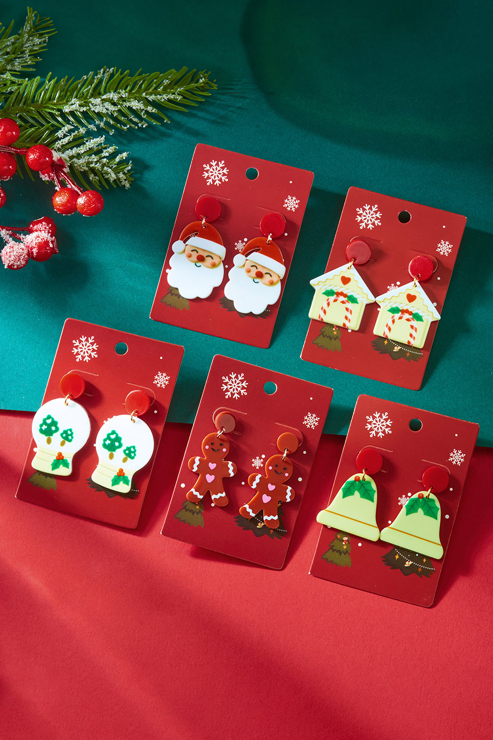 Violeta Father Christmas Dangle Earrings