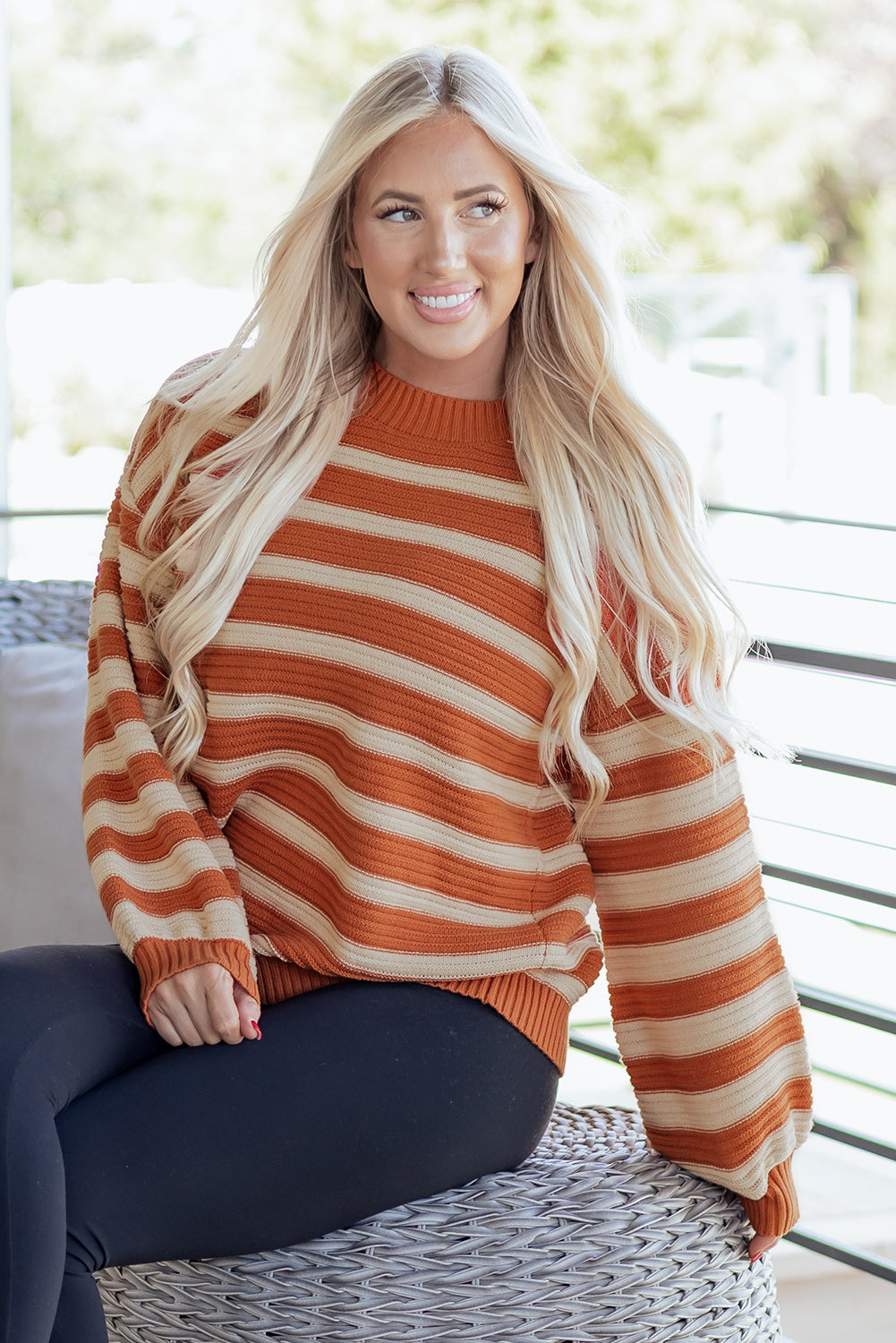 Isabella Trim Drop Shoulder Sweater
