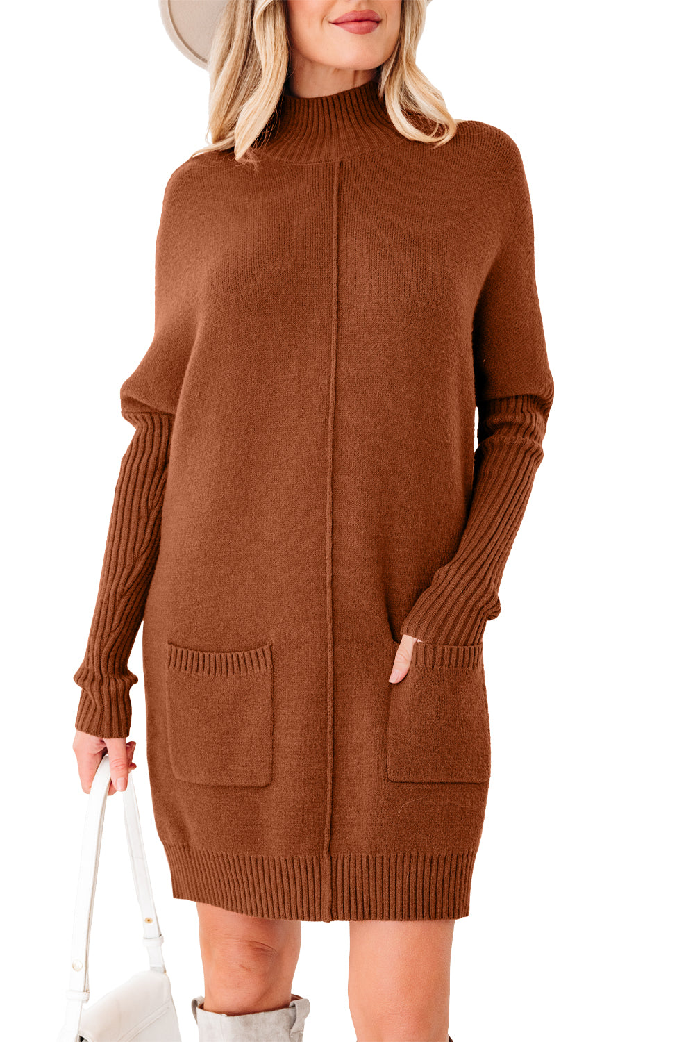 Mia Center Seam Shift Sweater