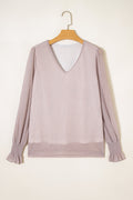 Iriyana Long Sleeve Blouse Long Sleeve Top
