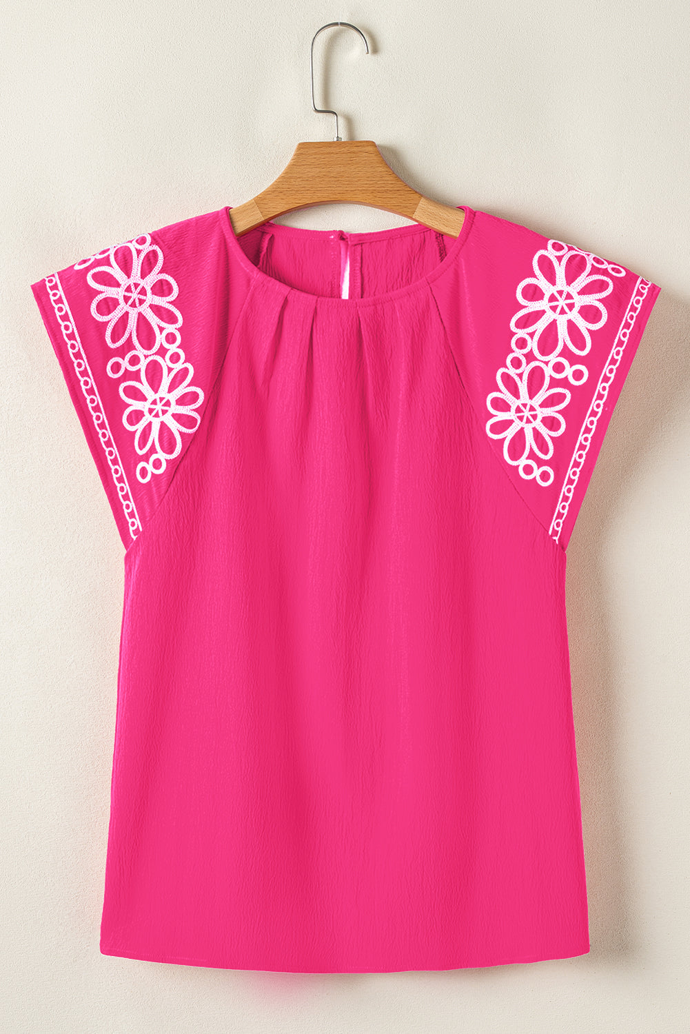 Murphy Floral Embroidered Sleeve Blouse