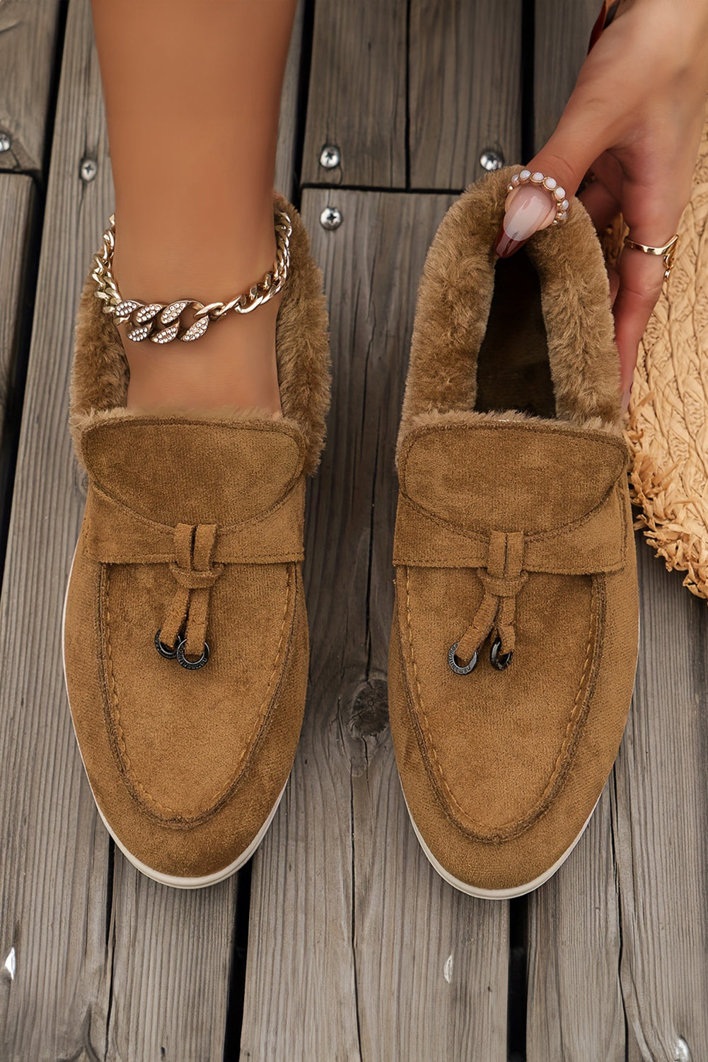 Nyla Furry Lined Slippers