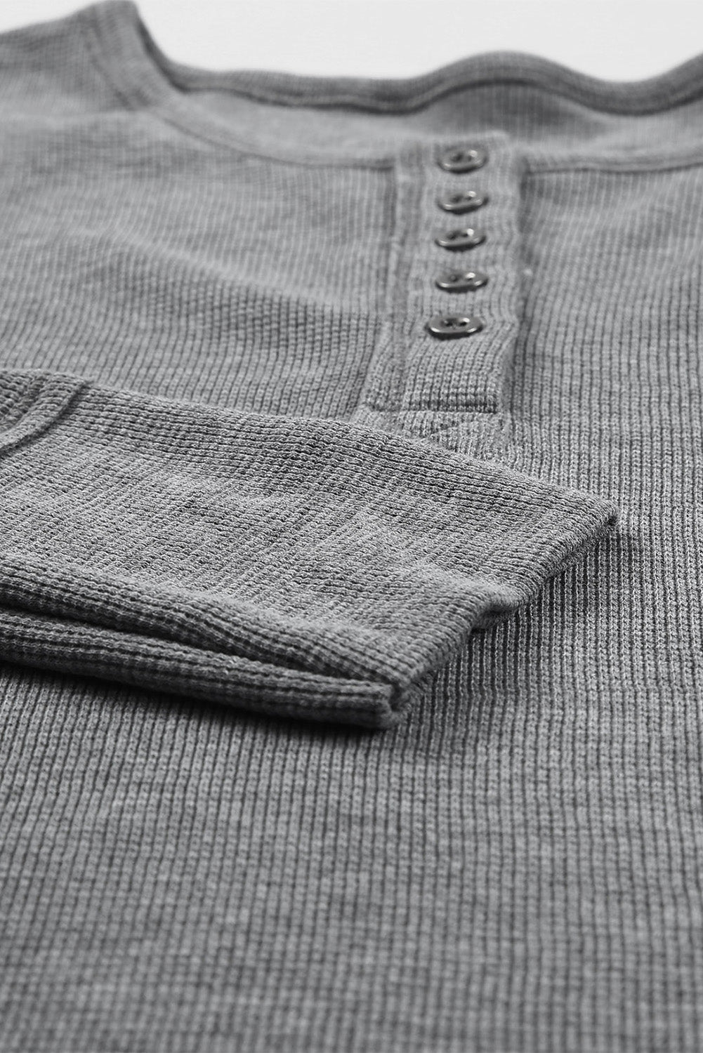 Harper Waffle Knit Henley Top