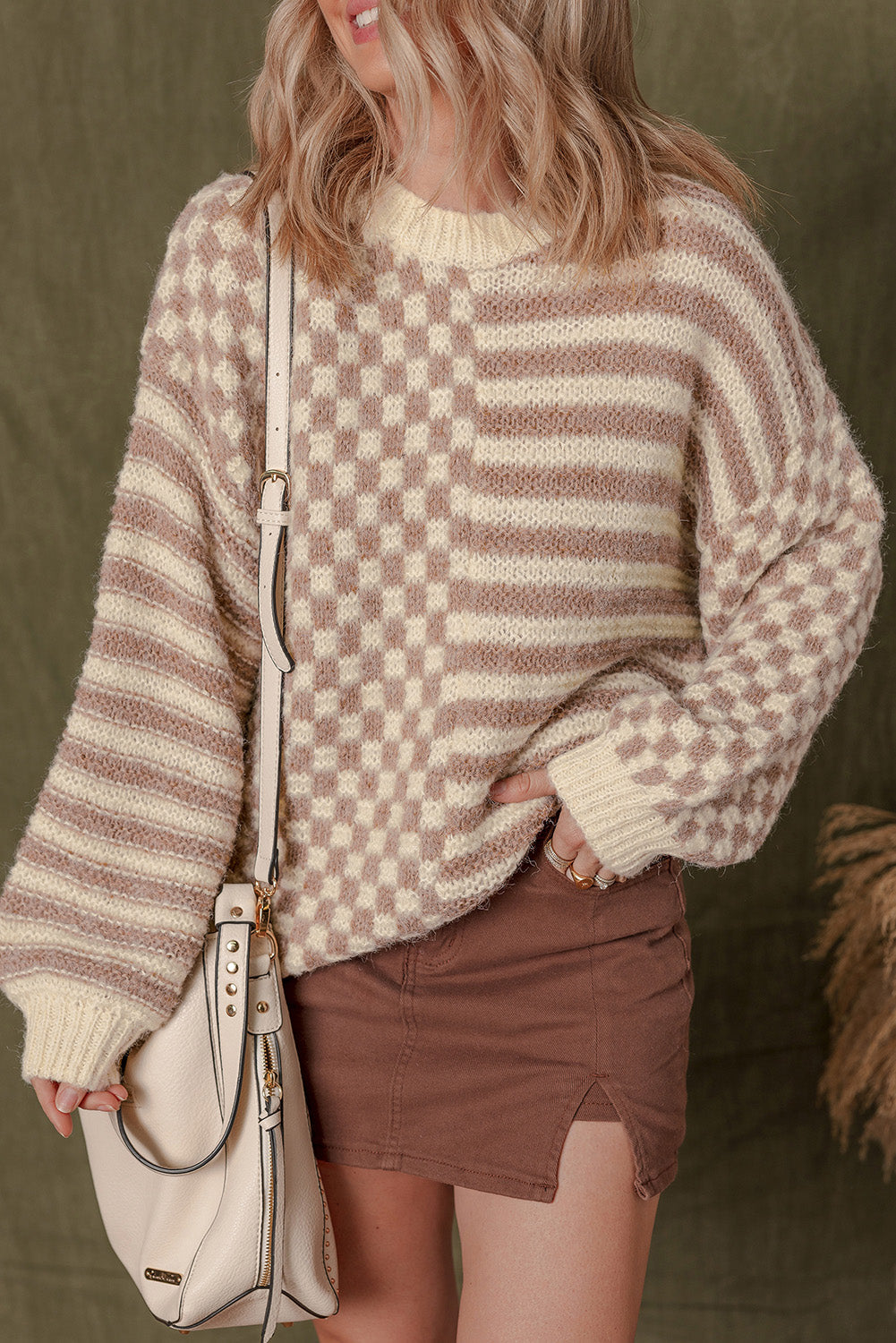Sofia Shoulder Balloon Sleeve Sweater