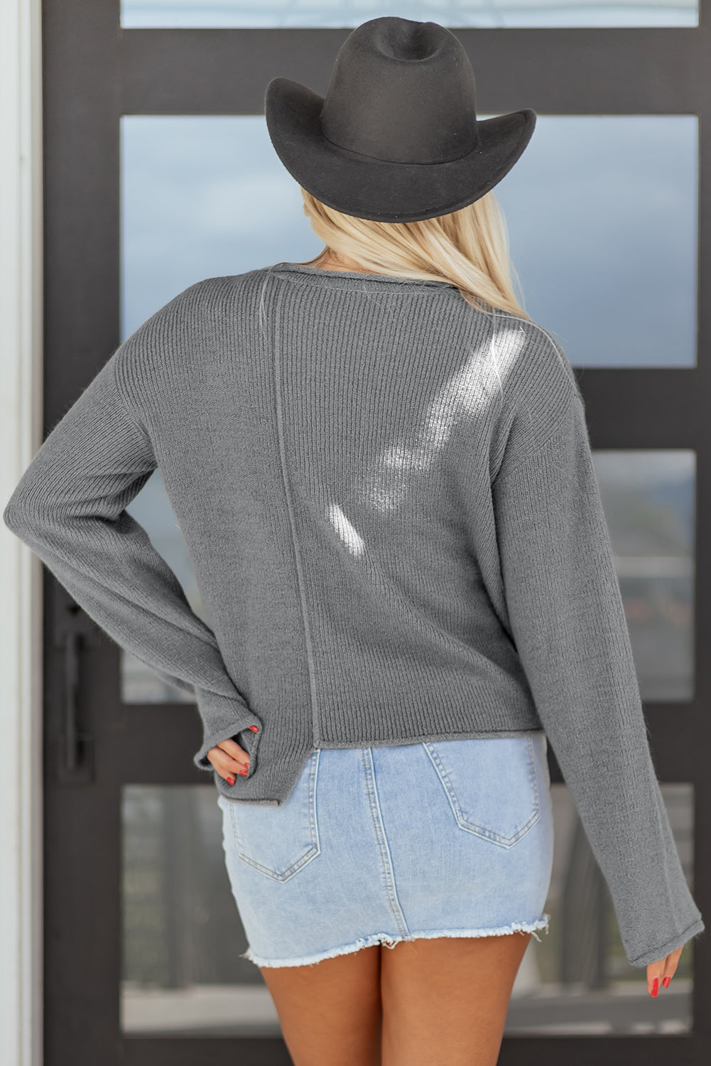 Tessa Patchwork Drop Shoulder Sweater