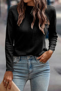 Millie Seam Detail Raglan Long Sleeve Top