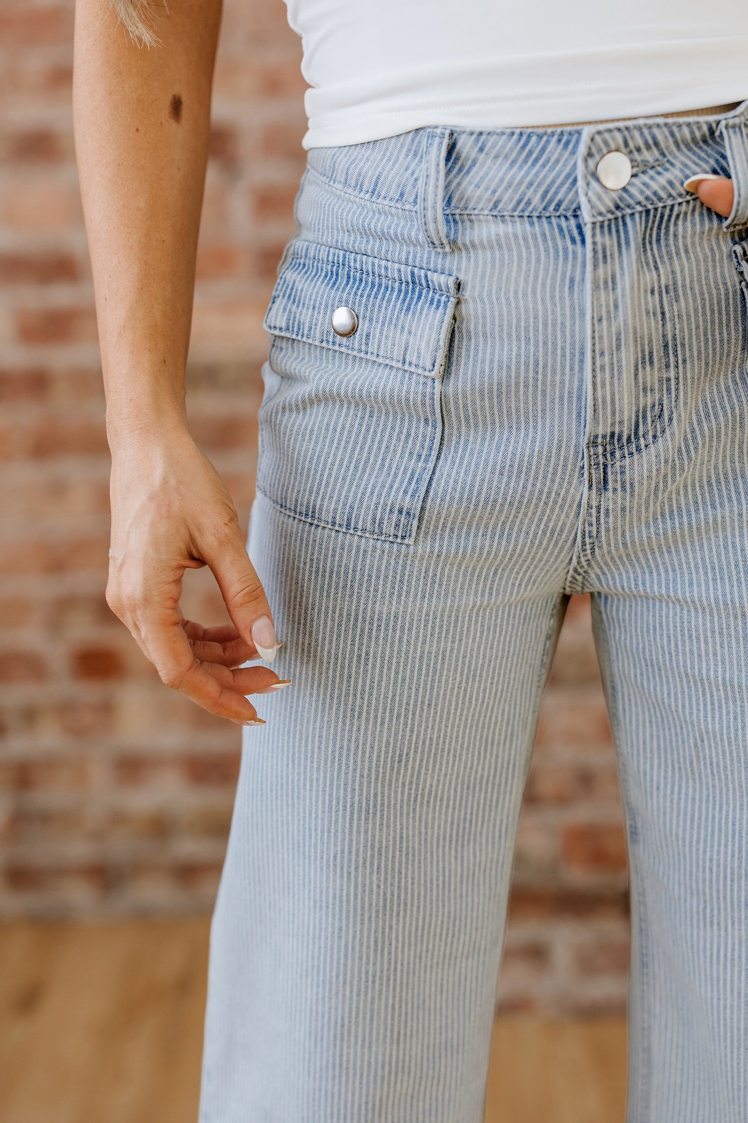 Eve Hem Wide Leg Jeans