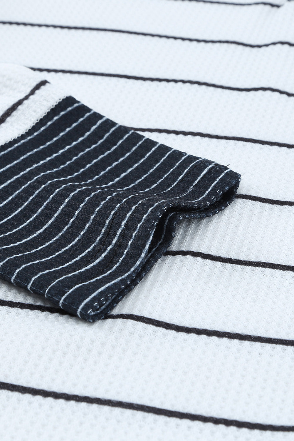 Simone Henley Waffle Knit Top