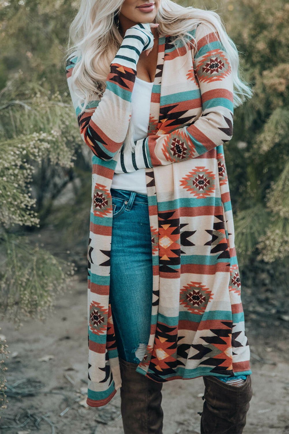 Paris Open Front Long Cardigan