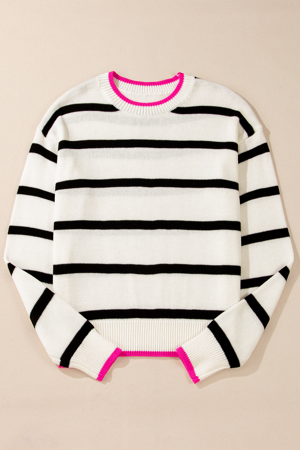 Avery Contrast Drop Shoulder Sweater