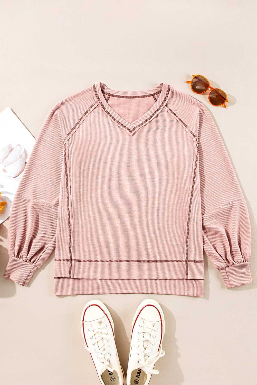 Sophia Textured Knit Pullover Top