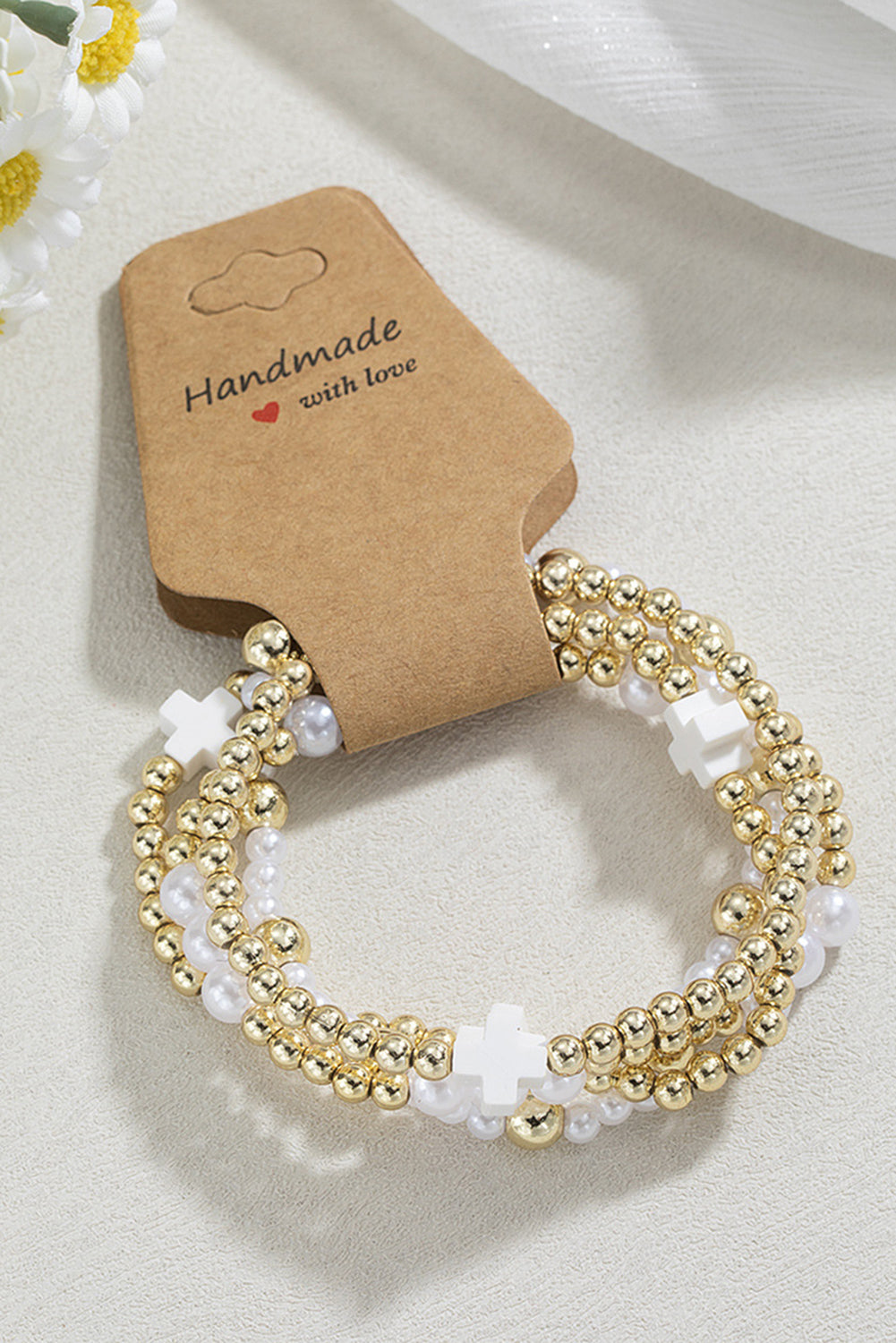 Arely Beaded Elastic Layered Bracelet