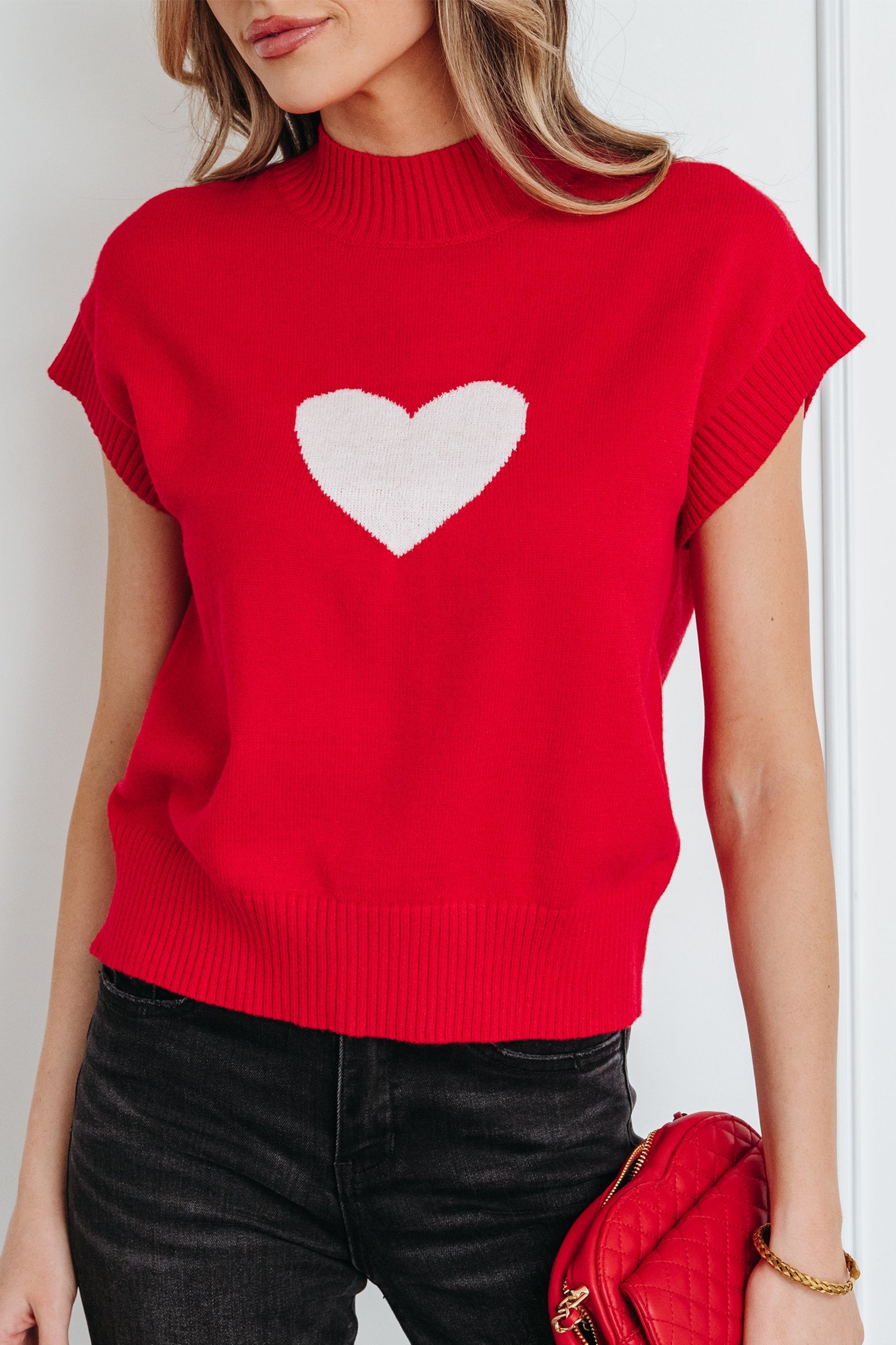 Genevieve Cropped Short Sleeve Sweater