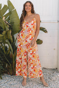 Navy Wide Leg Sleeveless Jumpsuit