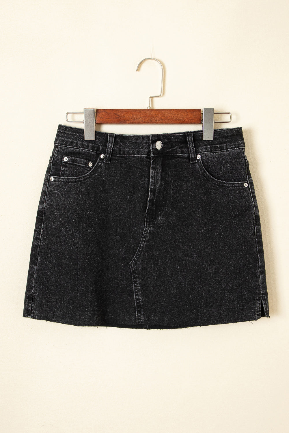 Emilia Raw Hem Mini Skirt