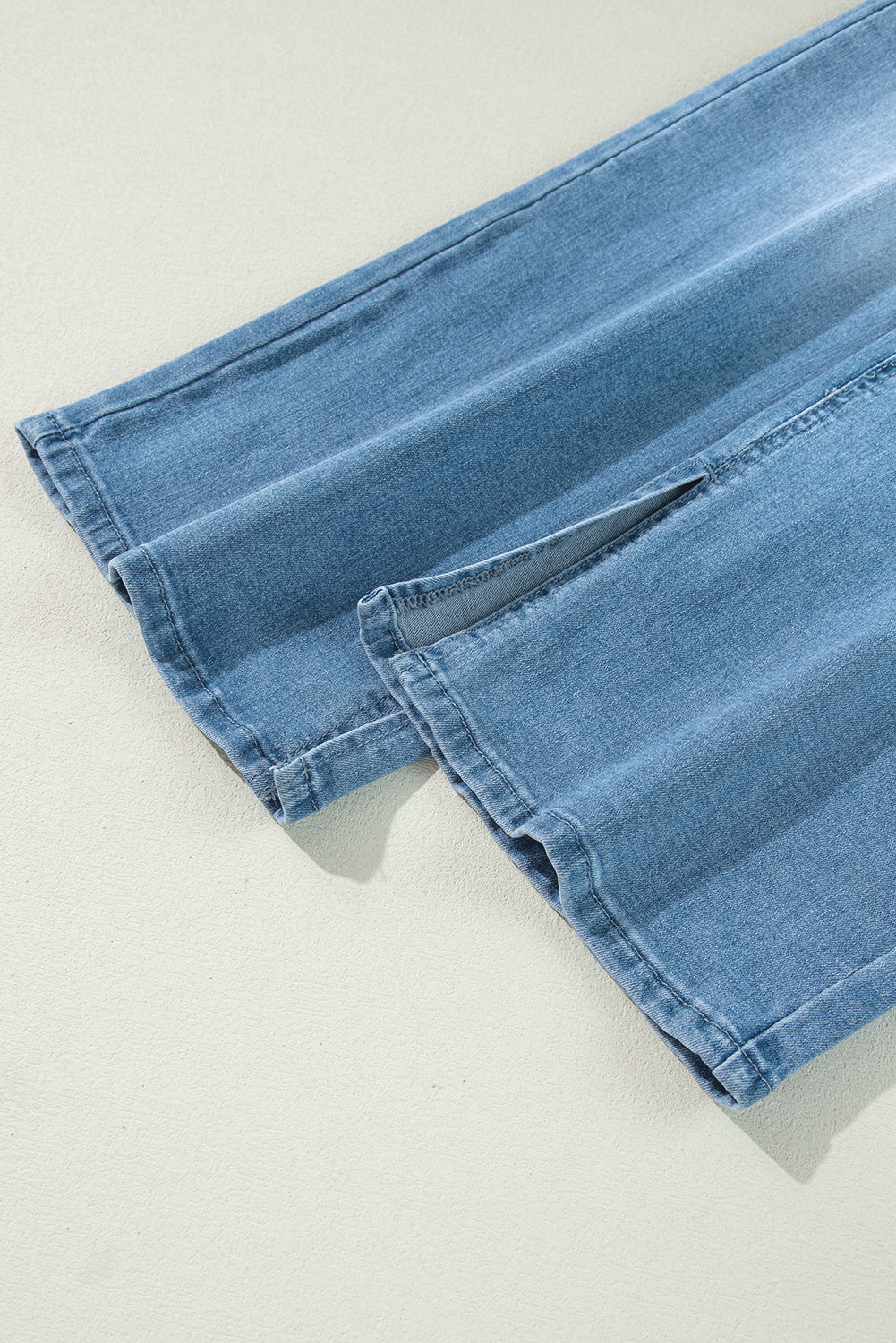 Dream Slit Leg Straight Jeans