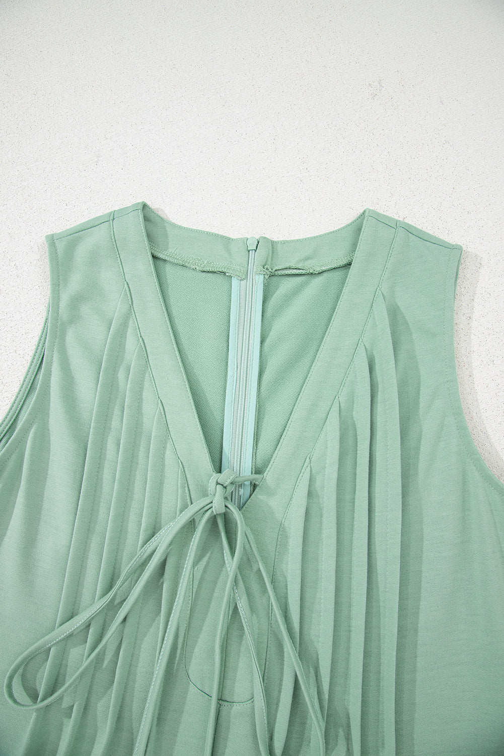 Remy Pintuck Sleeveless Loose Romper