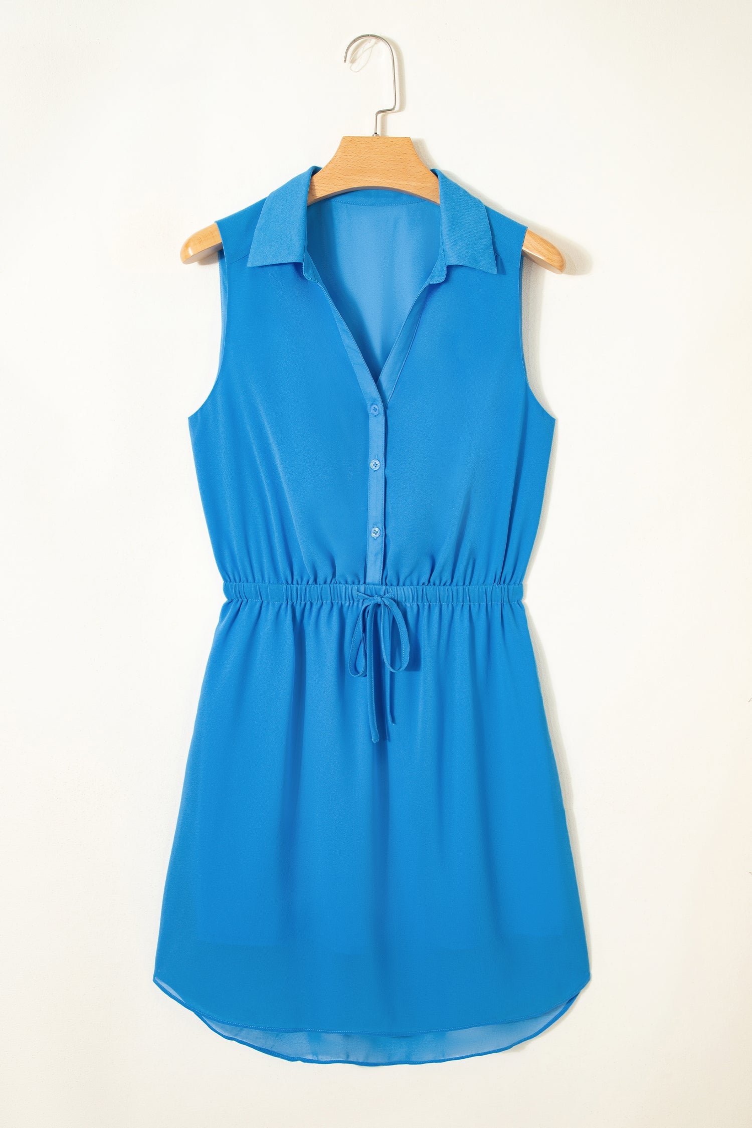 Lila Elastic Waist Sleeveless Shirt