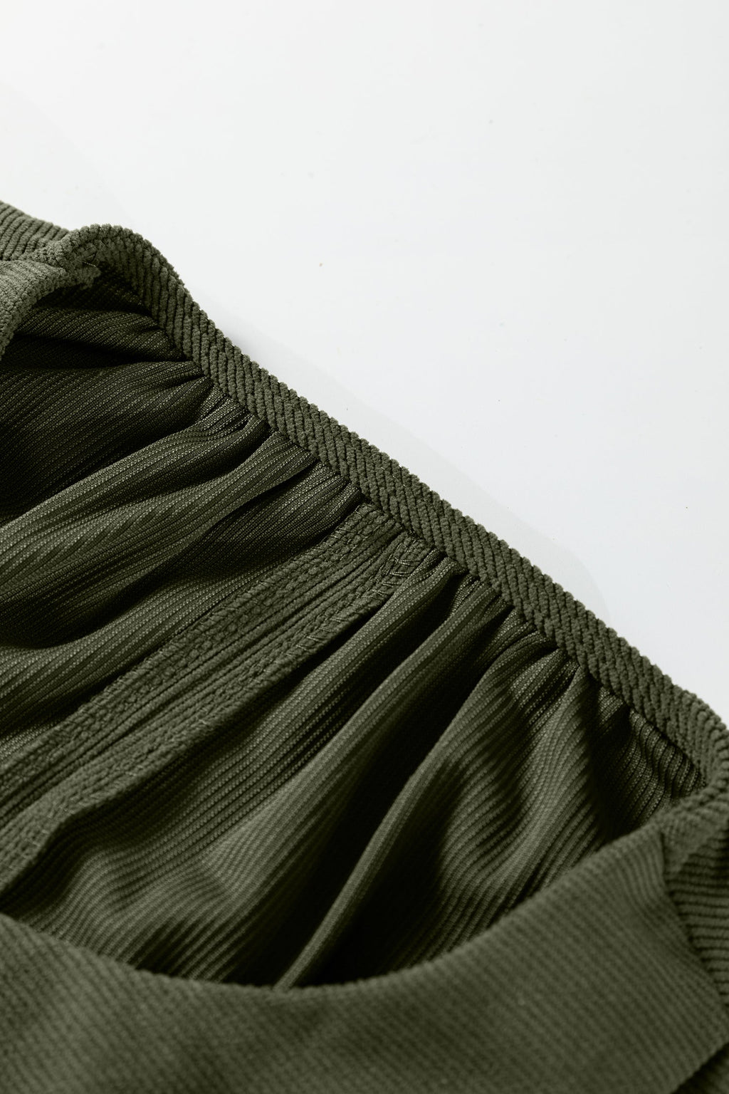 Michelle Pleated Corduroy Mini Dress